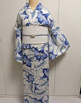 浴衣　ゆかた　ユカタ　白にライトグレー、ネイビー Mサイズ　花火に M 浴衣単品 Amazon.co.jp: 浴衣 ゆかた ユカタ Mサイズ 白地 花がら 浴衣